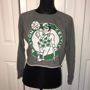 NBA Boston Celtics Crewneck Cropped Sweatshirt